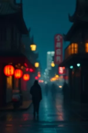 雾港封面：集装箱码头在浓雾中仅露出吊机轮廓