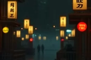 午夜便利店封面：深夜便利店透出的冷白光